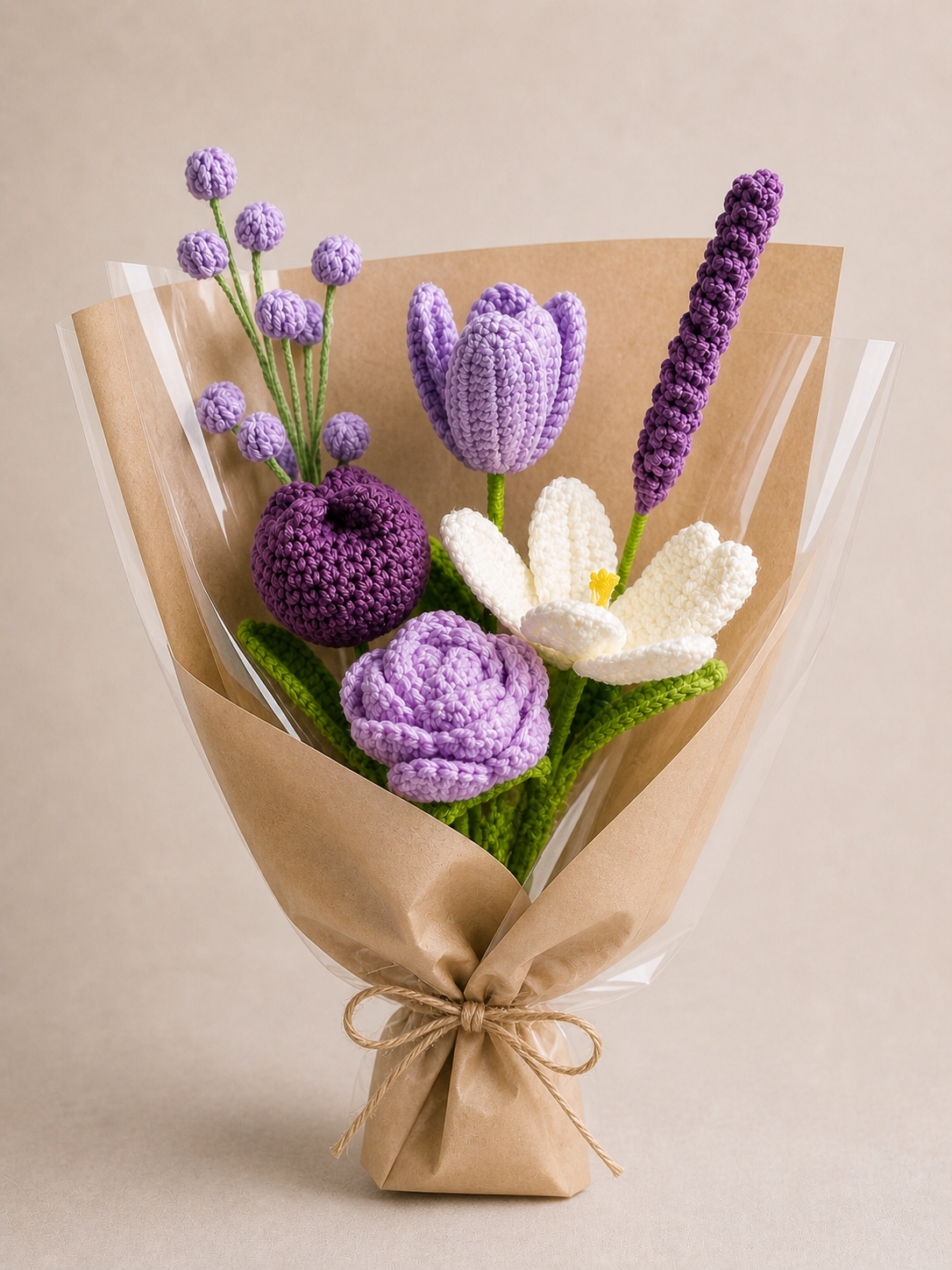 Crochet flower bouquet