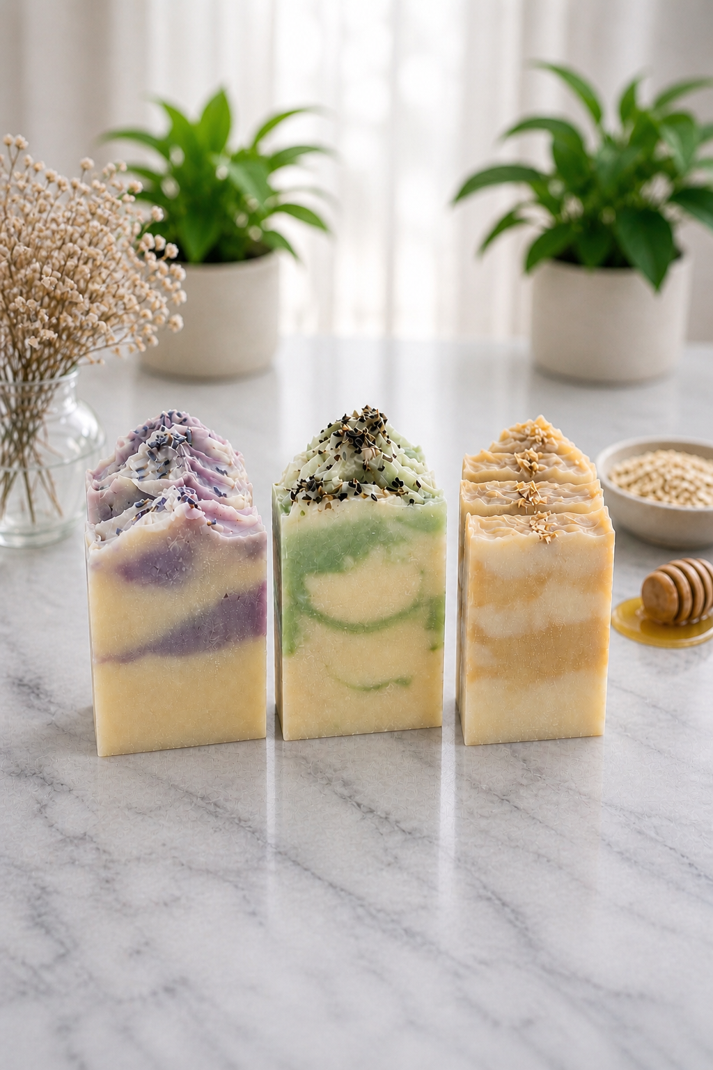 Handcrafted natural soap
